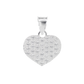 Dije de Plata Ley.925 en Forma Corazón con Zirconia - Joyería Elegante