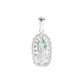 Dije de Plata Ley .925 en Forma de la Virgen de Guadalupe con Circonia ERDP008 - Joyería Religiosa