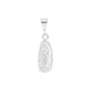 Set de Dije y Cadena de Plata Ley .925 - Virgen de Guadalupe Elegante con Cadena Fígaro .925