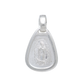 Set de Dije y Cadena  en  Plata ley 925 - Virgen de Guadalupe en Forma Gota con Cadena Fígaro .
