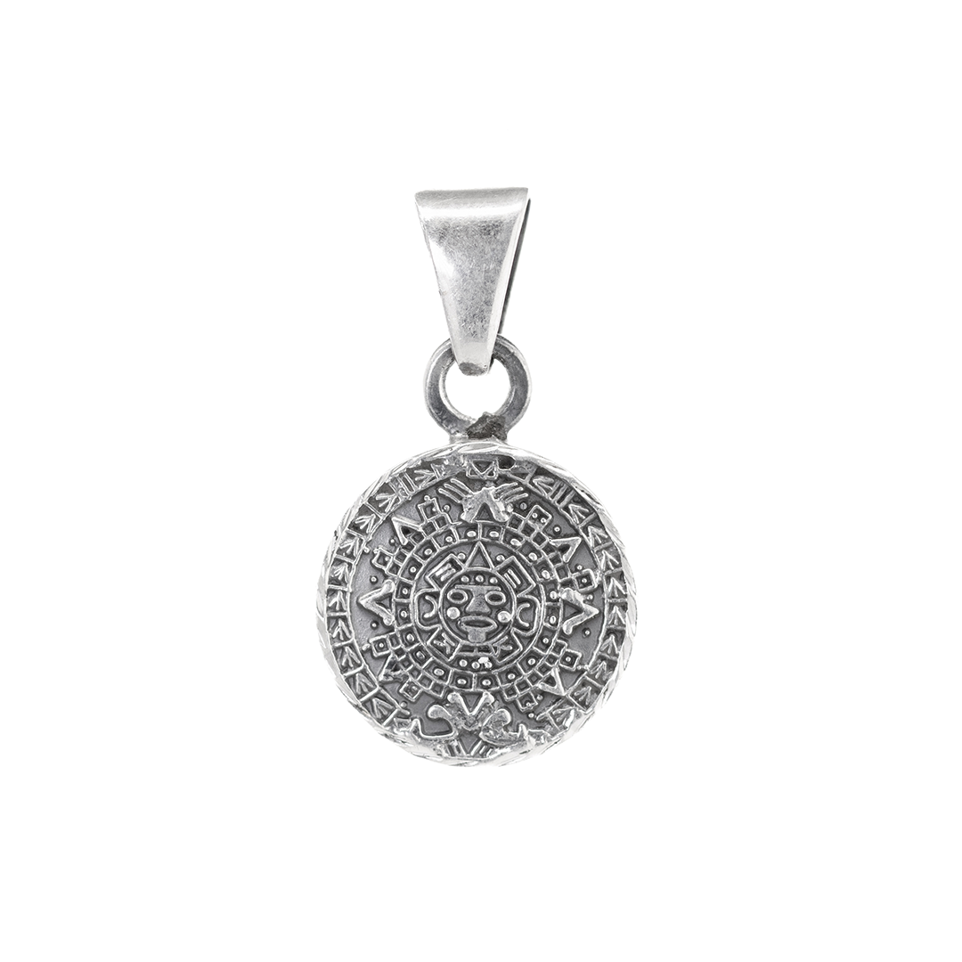 Dije de  Plata ley .925 de Calendario Azteca (JLP002-P) - Mayoreo y Menudeo