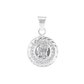 Dije de plata Ley .925  en forma de Calendario Maya (JLCM002)