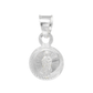 Set de Dije y Cadena de Plata Ley .925- Sagrado Corazón de Jesús con Cadena Fígaro