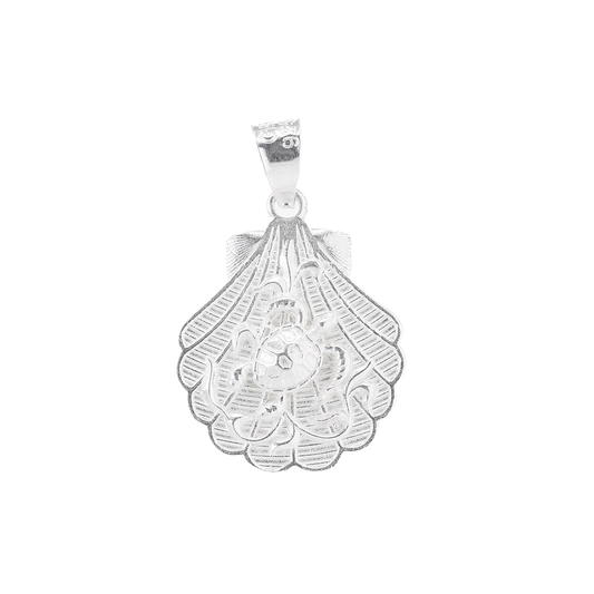 Dije de Plata ley .925 en Forma de Concha de Mar(RJ002)- Joyería Marina