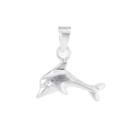 Dije  de Plata ley  .925 en  forma de  Delfín - Joyería Marina