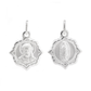 Set de Dije y Cadena de Plata  ley.925- San Judas Tadeo y Virgen de Guadalupe Doble Vista con Cadena Fígaro .925
