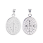 Dije Plata .925 Medalla Oval San Benito 3.1 Gramos - Joyería Religiosa