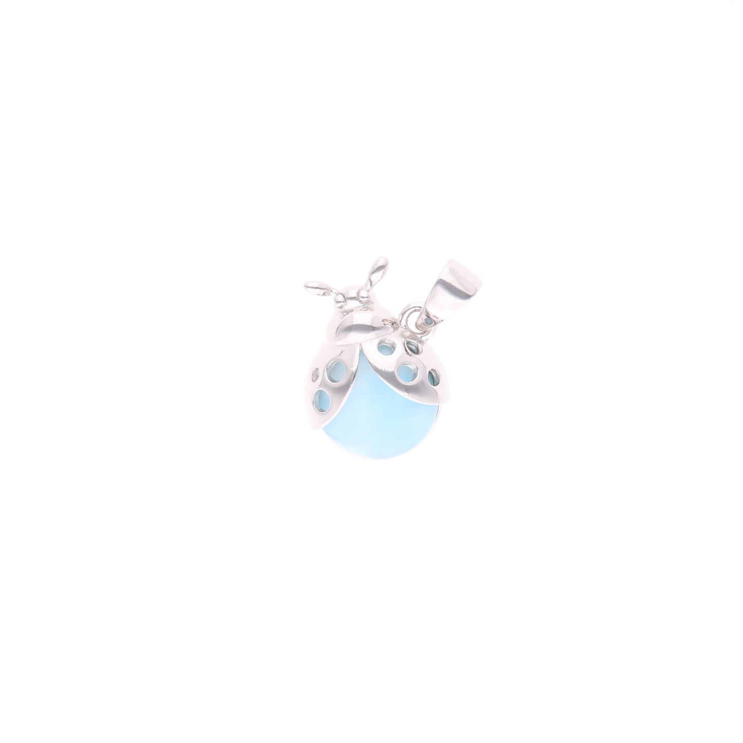 Dije Catarina de Larimar en Plata .925