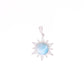 Dije Sol Radiante Larimar en Plata.925