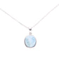 Collar Ovalado Clásico de Larimar en Plata.925