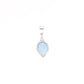 Dije Ovalado Marco Larimar en Plata.925