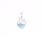 Dije Palmera Tropical Larimar en Plata.925
