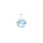 Dije Mapa del Mundo de Larimar en Plata.925