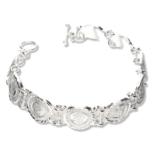 Pulsera de Plata .925 Calendario Maya 32.9 Gramos - Mayoreo y Menudeo