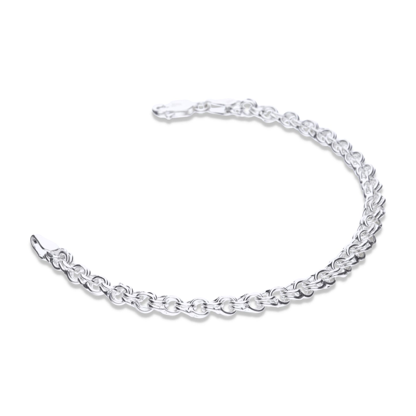 Pulsera Plata .925 con Diseño Eslabones 7.2 Gramos - Joyería Fina