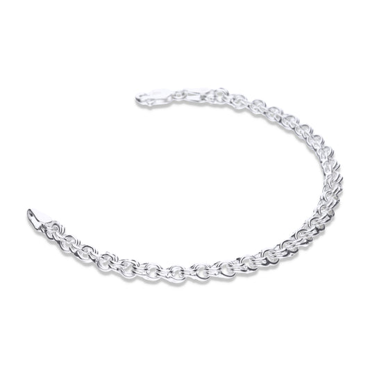 Pulsera Plata .925 con Diseño Eslabones 7.2 Gramos - Joyería Fina