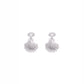 Aretes Concha de Mar Colgantes — Plata .925