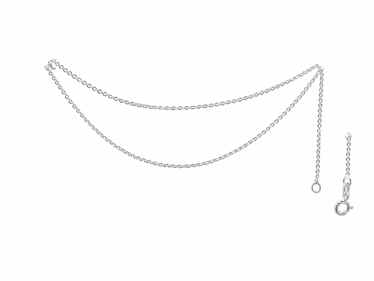 Cadena de Plata .925 - Rolo Oval Tipo Cable Delgada Calibre 35 — 40 / 45 / 50 cm
