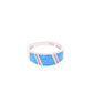 Anillo Tipo Banda con Ópalo en Plata .925