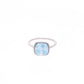 Anillo Larimar con Bisel en Plata.925