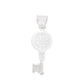 Dije Llave San Benito SBT09 - Reverso con imagen de San Benito de cuerpo completo