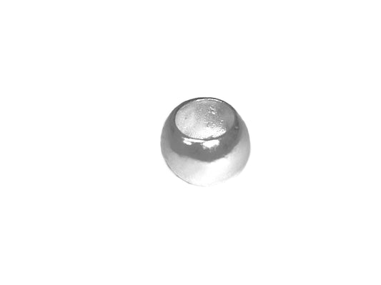 Bead Separador de Plata .925 - Esférico Liso Pulido Compatible con Pulsera Pandora