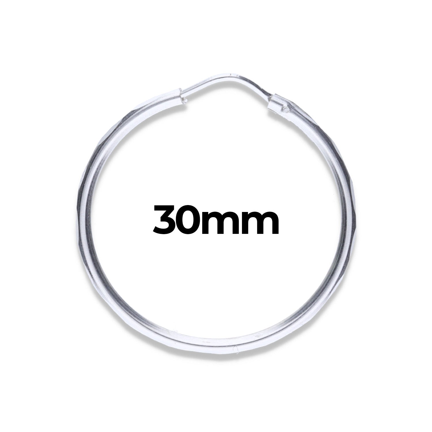 Arracadas Plata .925 30mm Diámetro - Mayoreo y Menudeo