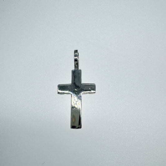 Dije Cruz Lisa Plata 925 - Joyería Fina de Alta Calidad