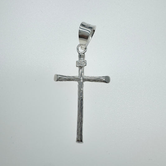 Dije Cruz de Plata 925 4cm Joyería Religiosa Elegante