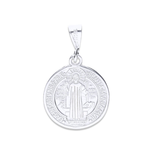 Dije Plata .925 San Benito Mediana Clásica 4.0g