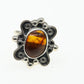 Anillo Plata 925 Ajustable con Ámbar Diseño 13 Mayoreo