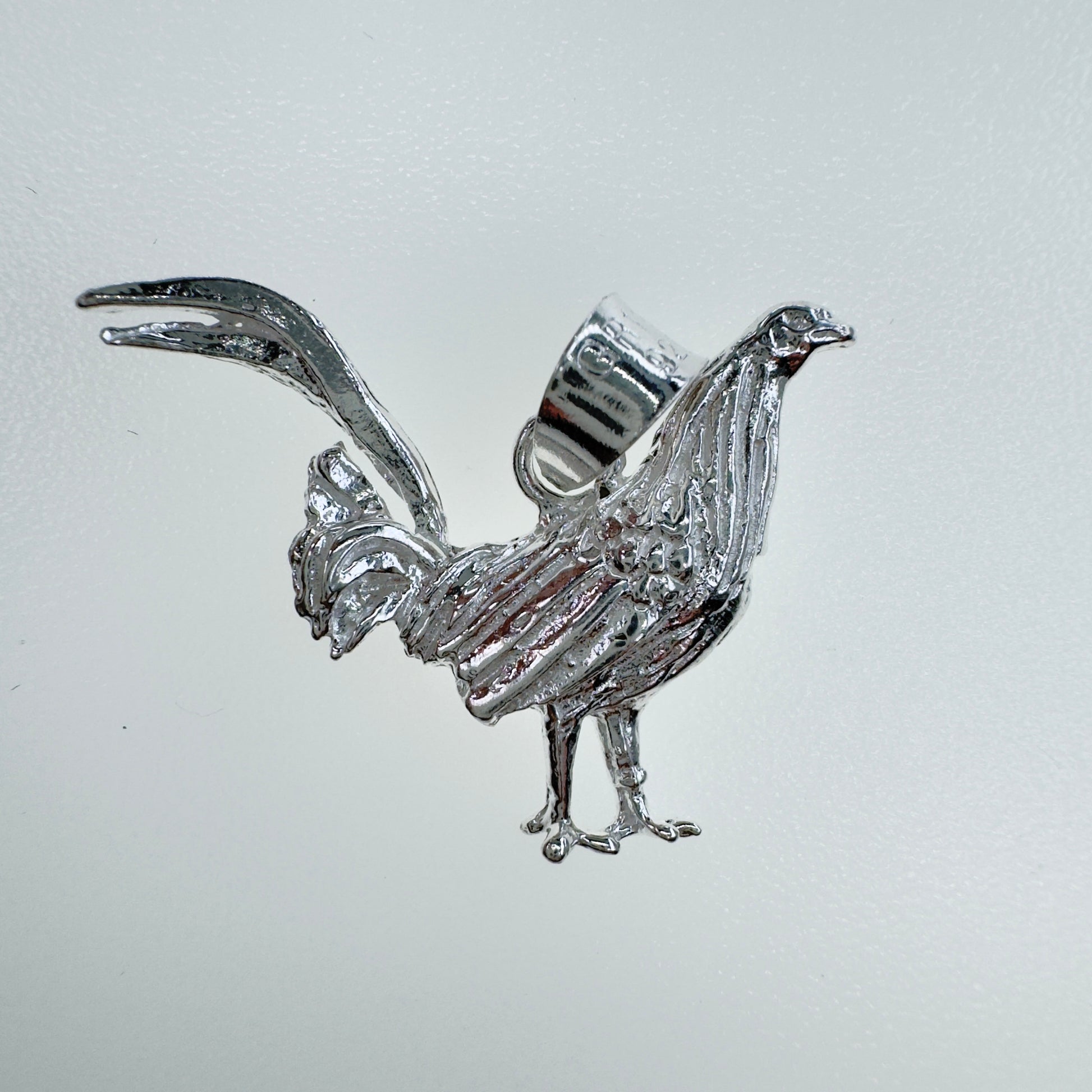 Dije de Gallo en Plata 925, Joyería Artesanal Unisex