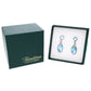 Aretes Larimar Ovalado en Plata.925
