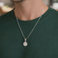 Dije en Plata .925  De  doble vista con diseño de la  Virgen de Guadalupe-Sagrado Corazón MOD. RD10LPSC3D  - Mayoreo y Menudeo