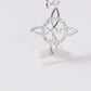 Set de Dije y Cadena de Plata - Estrella Celta con Zirconias con Cadena Fígaro .925