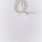 Dije  de Plata ley.925 en diseño de la  Virgen de Guadalupe con topacio blanco , Mod. DRP029LP - Joyería Religiosa