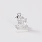 Dije de Plata ley  .925 en forma de  Rana (DA051) Joyería Artesanal