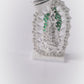 Dije de Plata Ley .925 en Forma de la Virgen de Guadalupe con Zirconia ERDP008 - Joyería Religiosa