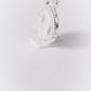 Dije  de Plata .925 en diseño  de la   Virgen de Guadalupe con TOPACIO BLANCO , Mod. DRP028LP - Joyería Religiosa