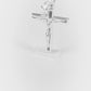 Set de Dije y Cadena en Plata L.925 - Crucifijo Detallado y Cadena Fígaro