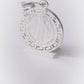 Dije Plata .925 Medalla San Benito con Borde Griego - Joyería Religiosa(FBD-216)