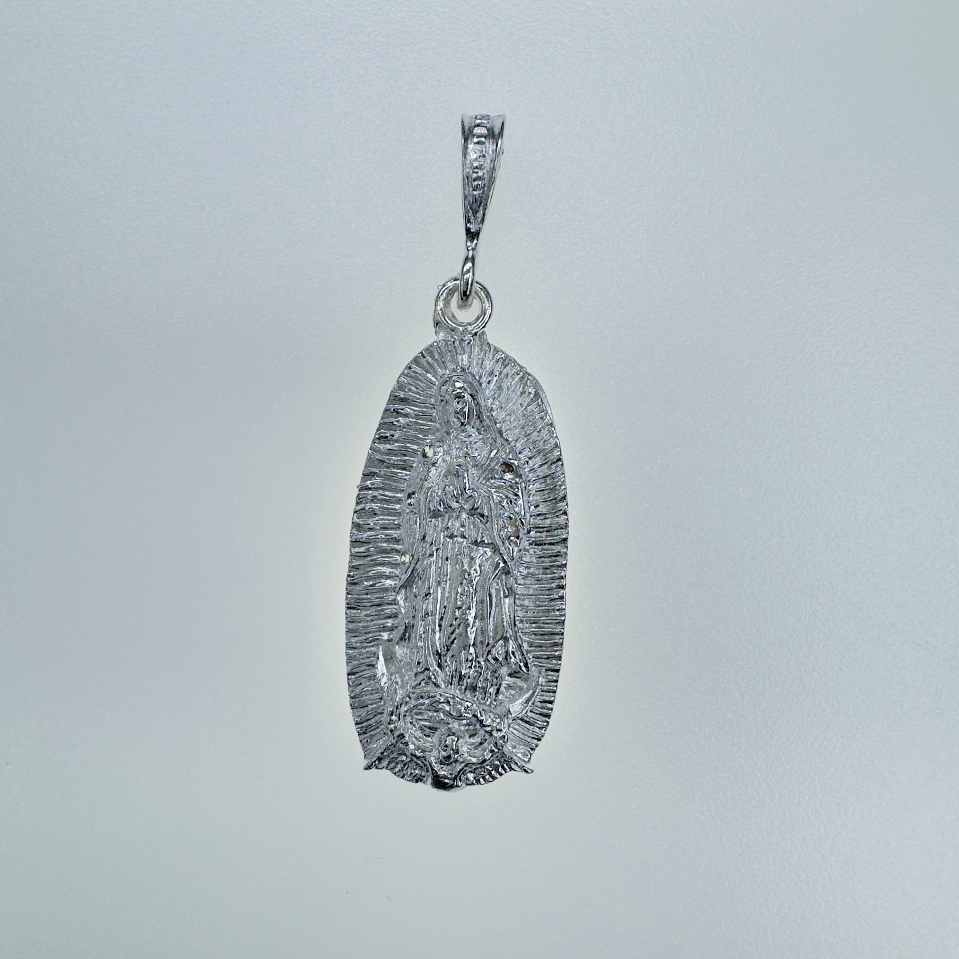 Medalla de Plata Ley 925 de la Virgen de Guadalupe para Devotos y Coleccionistas