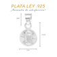 Medalla Plata .925 Virgen María 0.8 Gramos